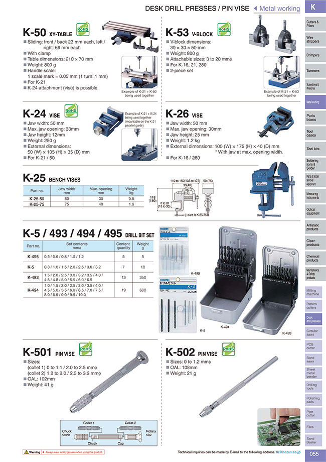 驚きの値段】 ホーザン(HOZAN) Vブロック K-53 - 業務、産業用