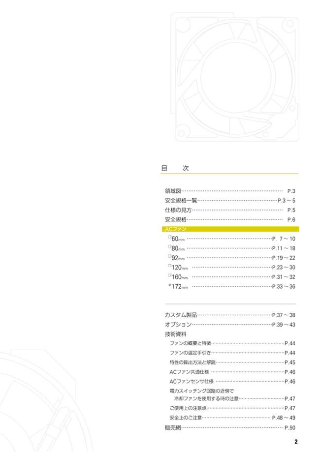 AC Fan / 60 mm Series SANYO DENKI MISUMI Indonesia